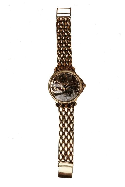 Золотые часы инкрустированные бриллиантами Green Power 